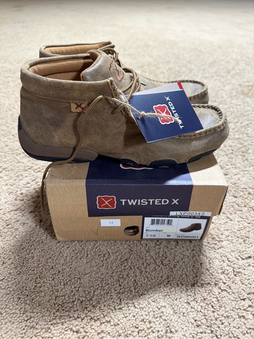 Twisted X Men's Chukka Boots in Taupe Suede with Red Logo Accent